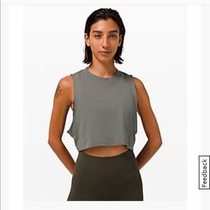 Lululemon All Yours Cropped Tank (Size 4)